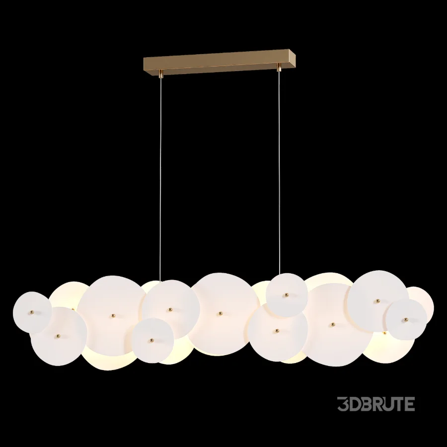 Amara Ceramic Linear Chandelier Image 3