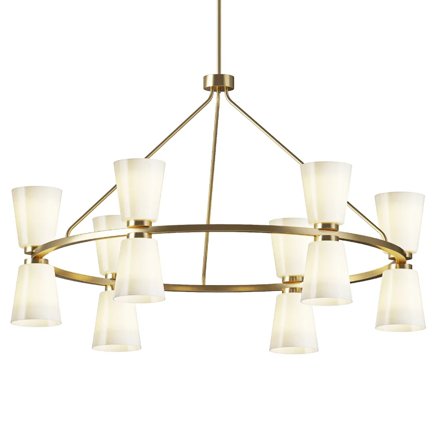 Lizzie Ring Chandelier Possini Euro Image 2