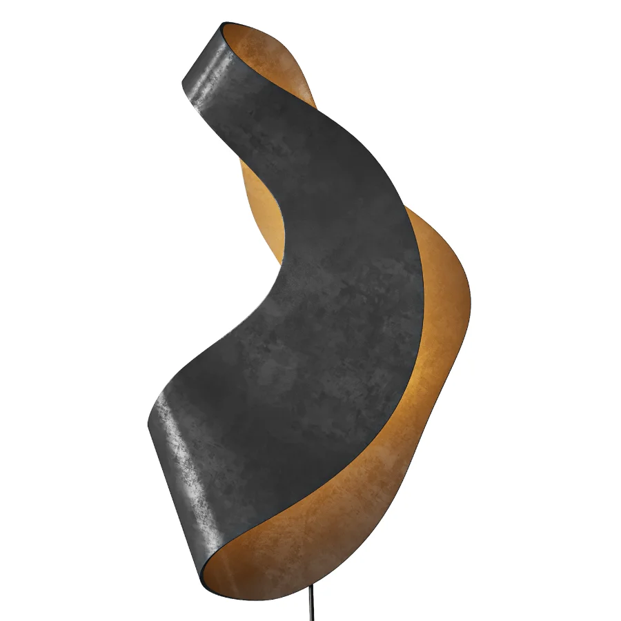 Ferm Living Oyster Wall Lamp Black Image 1