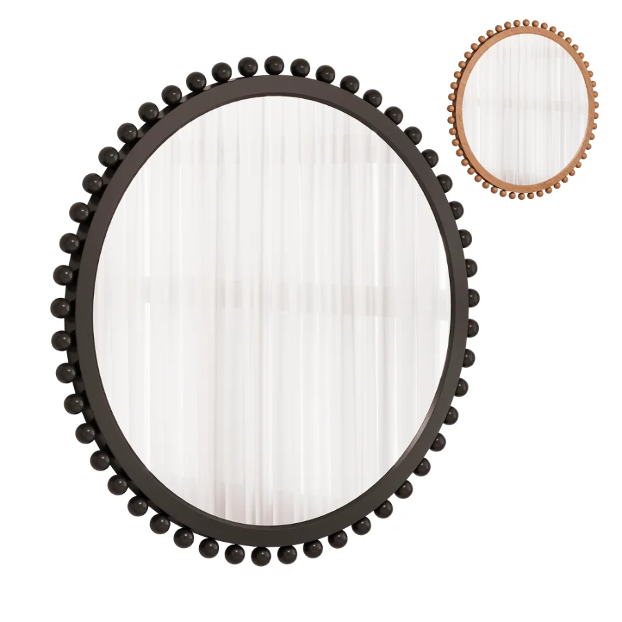 Augustine Solid Wood Flat Wall Mirror 07 Image 2