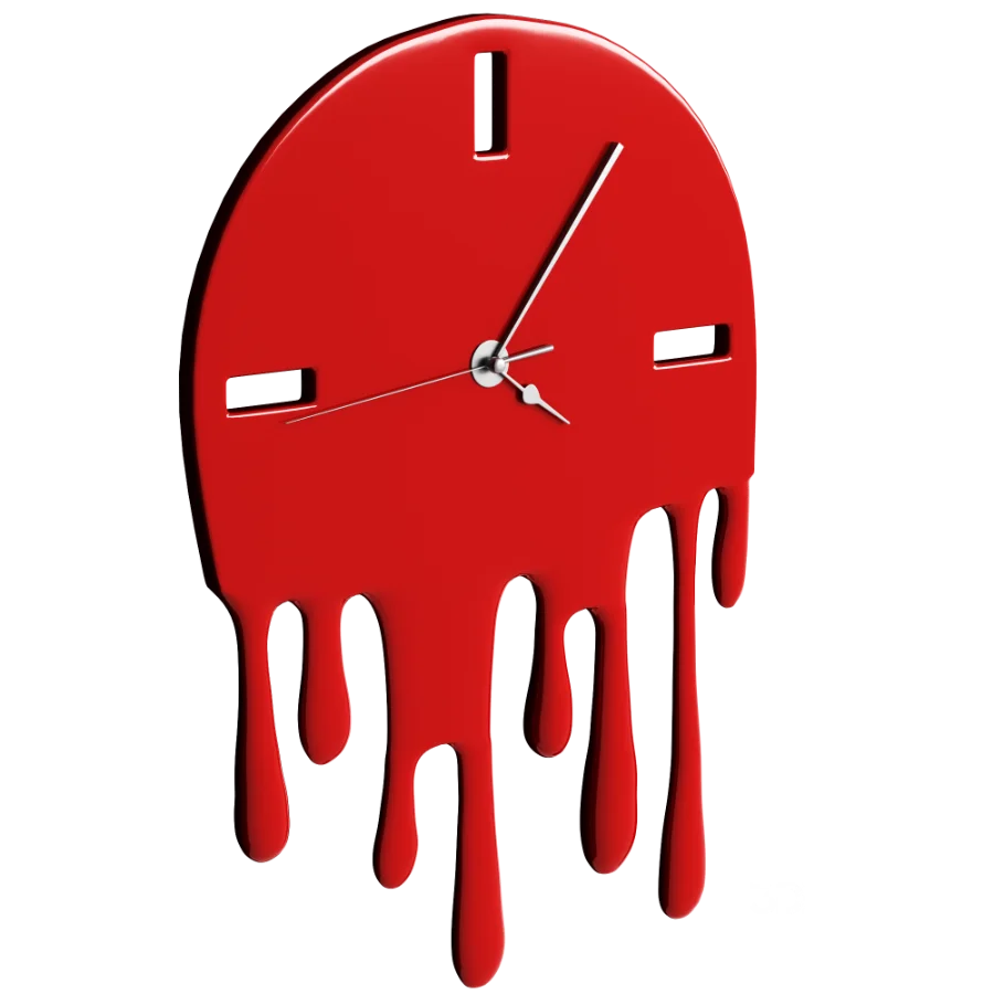 Melting Dripping Clock Image 1