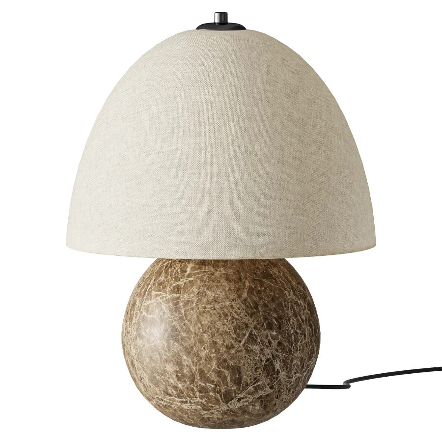 Izu Table Lamp Brown Marble Image 1