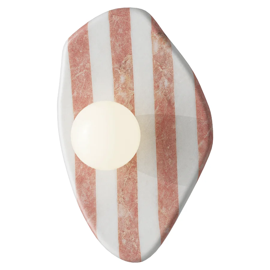 Pern Baan Blob Sconce Pink White Image 2