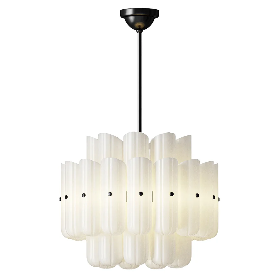 Rejuvenation Roll and Hill Lorna Double Tier Chandelier Image 3