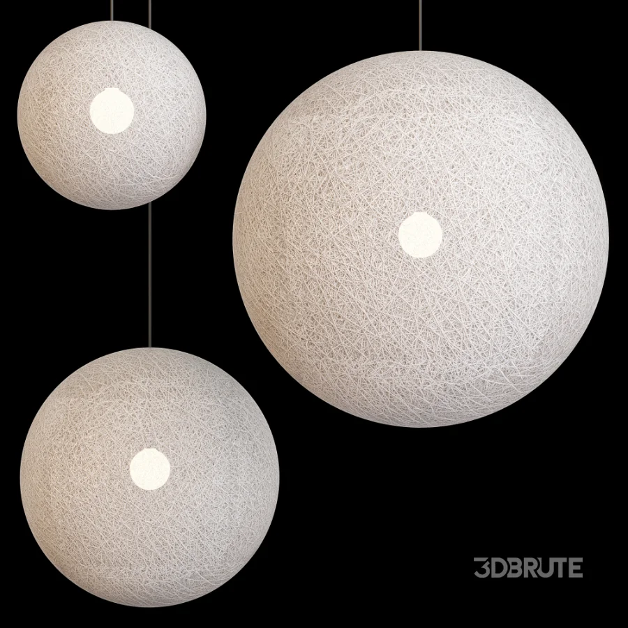 Moooi Thread Papier Mache Lamp Image 1