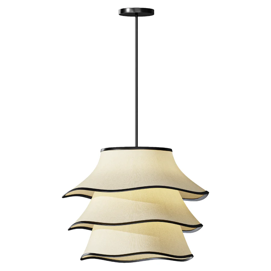 Lumiere Linen Chandelier Image 3