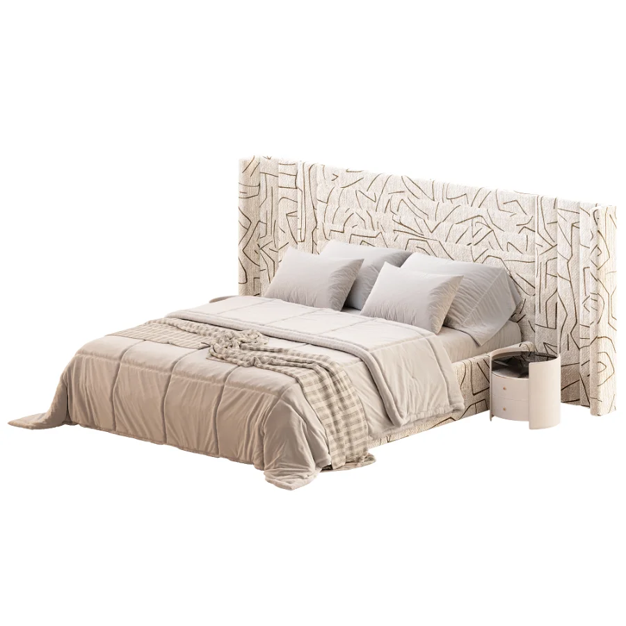 Sauvignon bed with wide headboard Image 5