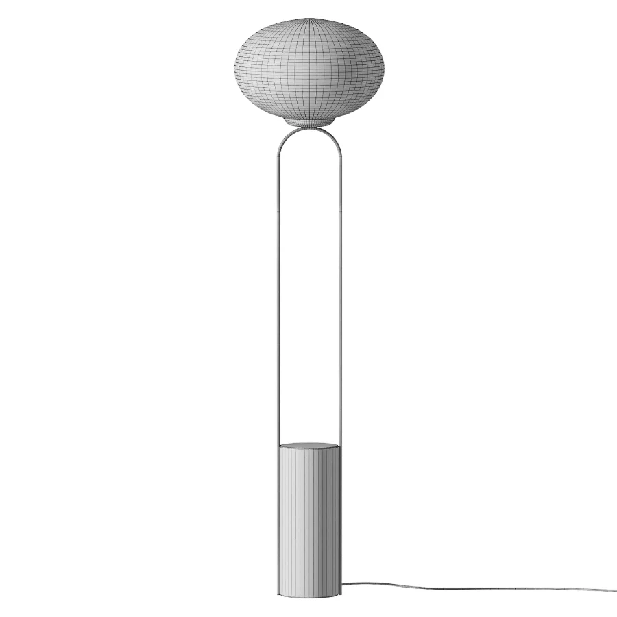 CB2 Polo Black Marble Floor Lamp Image 2