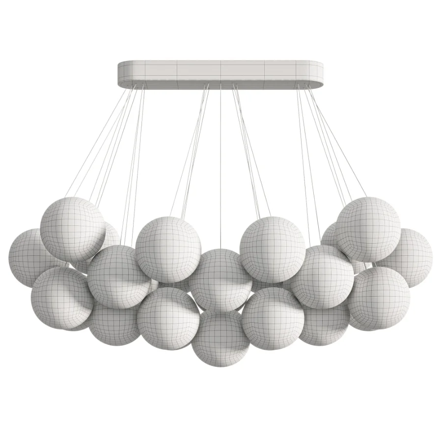 Setlla 27 Alabaster Ball Chandelier Image 2