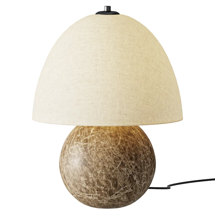 Izu Table Lamp Brown Marble Image 2