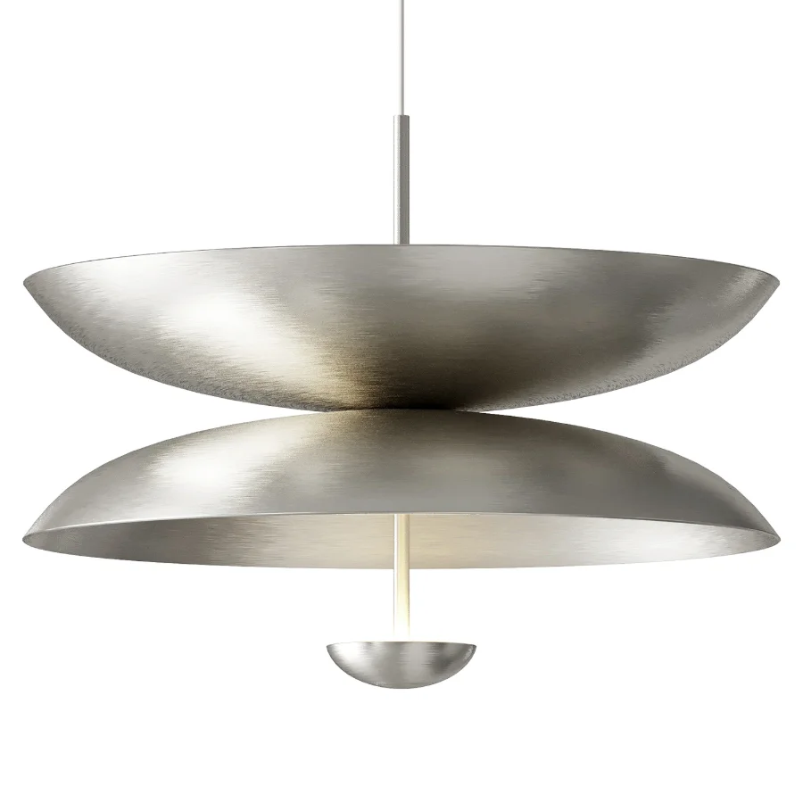 Cosmic Pendant Duo Sol 70 Handmade Satin Brass Image 2