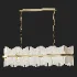 Alabaster Petal Tier Chandelier Rectangle - Thumbnail 1