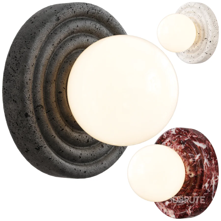 Lunara Travertine Wall Sconce Image 5