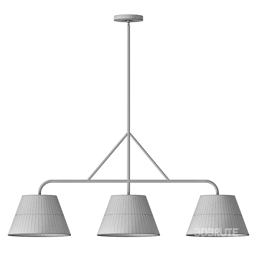 Pottery Barn Fallon Forged Iron Linear Pendant Image 3