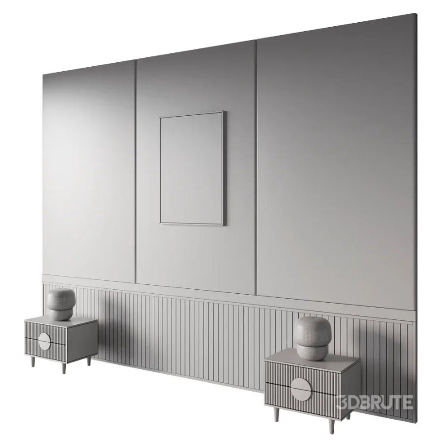 Mid-Century Organic Abstract Wall Mural Image 4