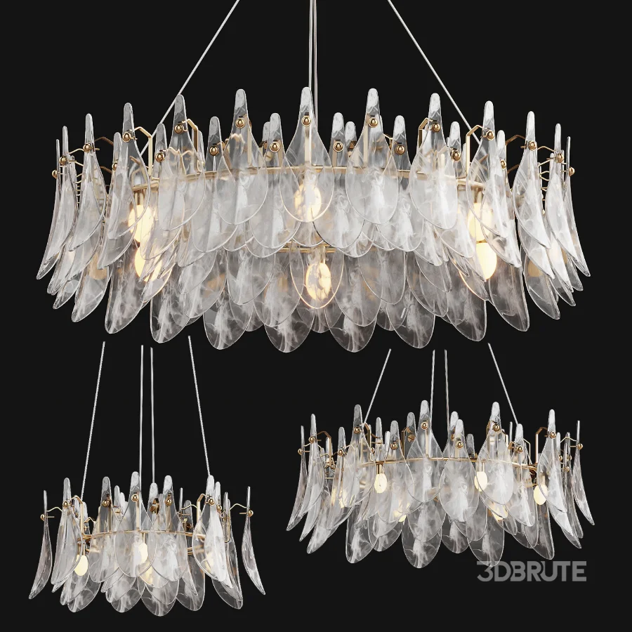 Chandelier Saint Feathers Round Image 1