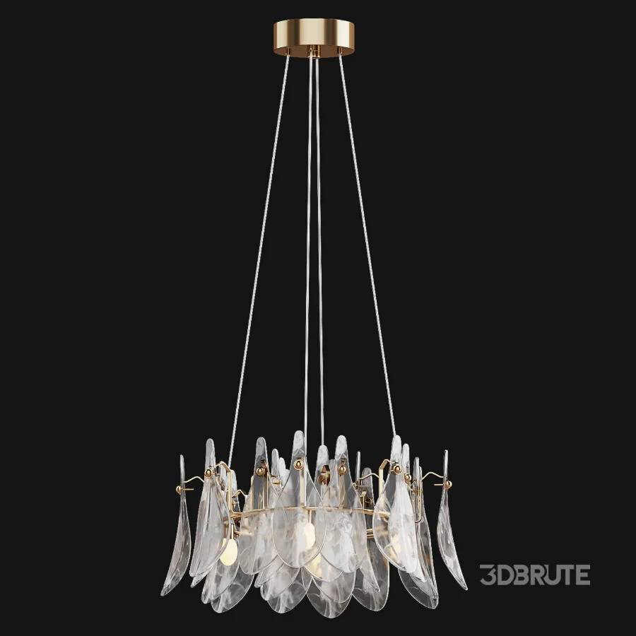 Chandelier Saint Feathers Round Image 4