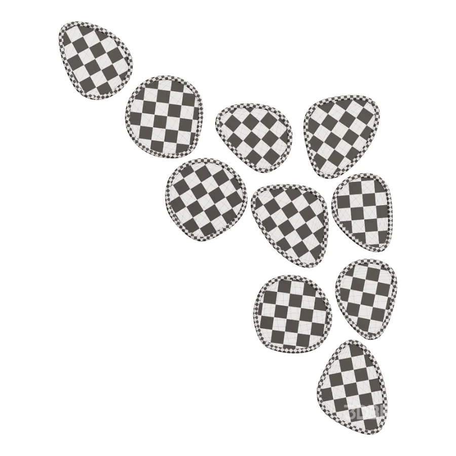 Organic Shapes Mirror Set Image 3