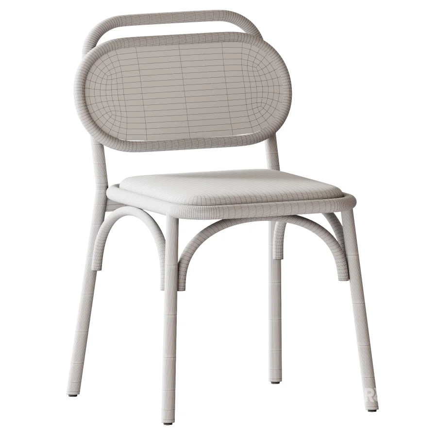 Doriane solid oak chair Image 4