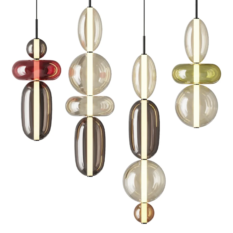 Candied Glass Pendant Light Image 1
