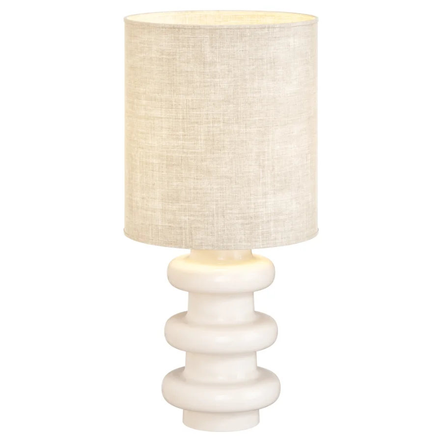 Petroleum Blue And Hemp Table Lamp Image 1