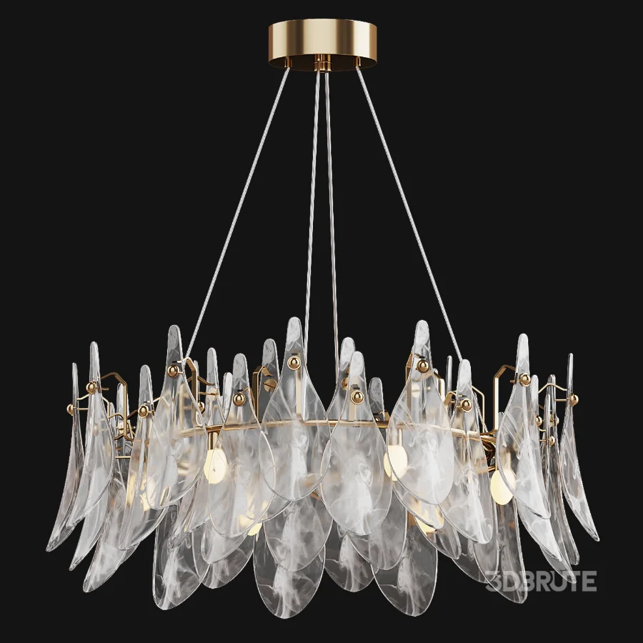 Chandelier Saint Feathers Round Image 3