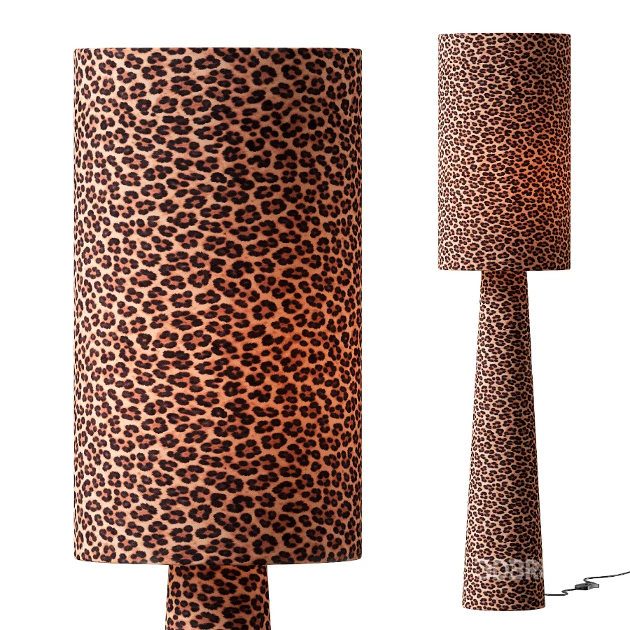 Leopard Love Print Floor Lamp Image 1