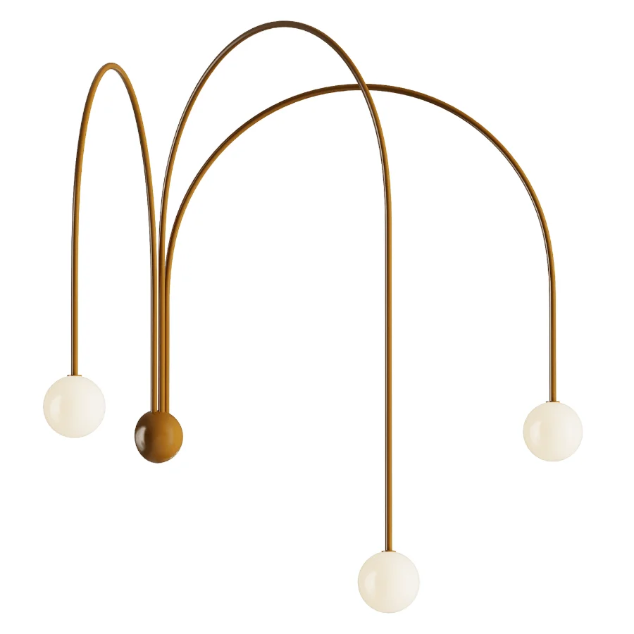 Nordic Simple Lines LED Iron Decorative Wall Lamp Image 2