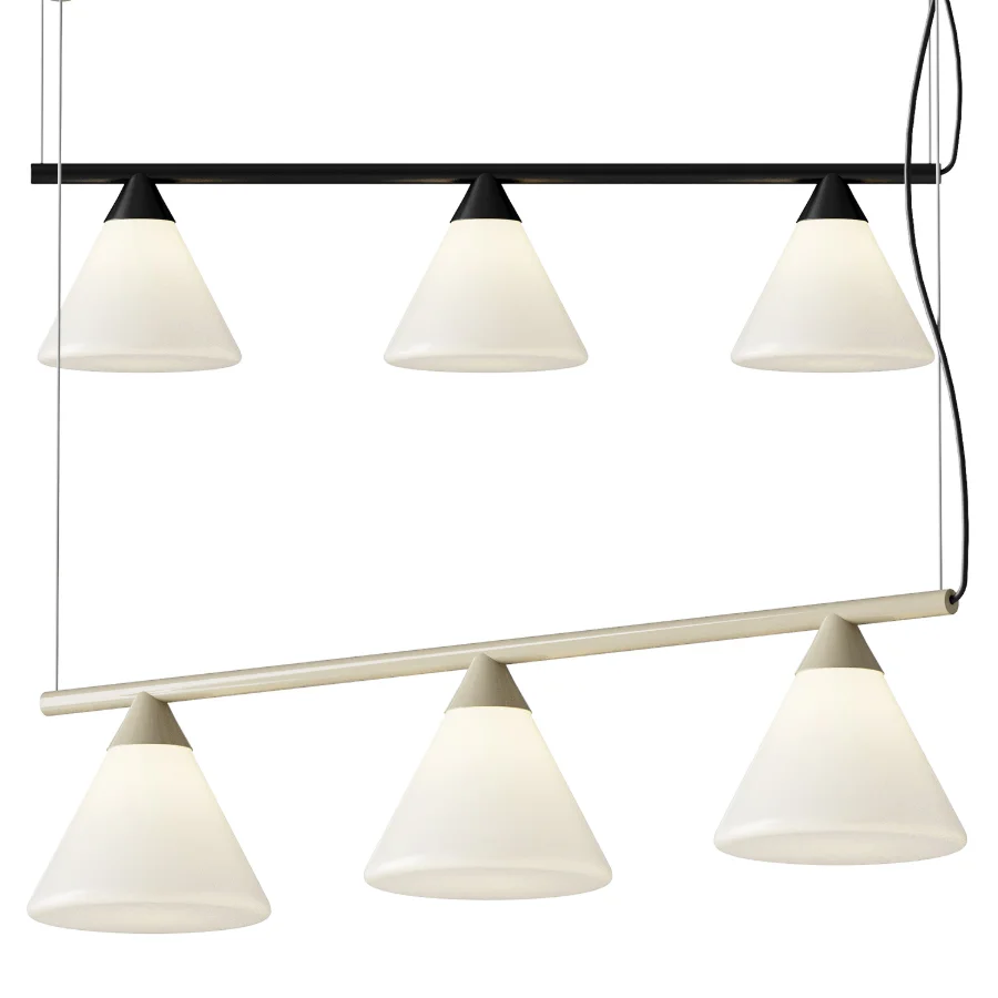 Probe OR Rail Glass Chandelier Image 1