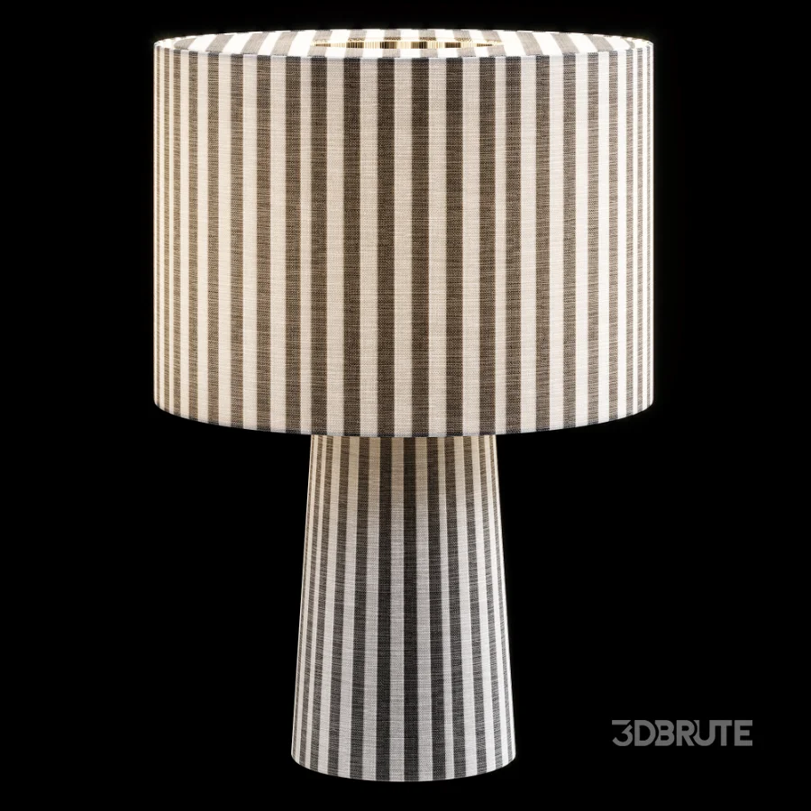 Blendra Graphic Cylindrical Form Pattern Table Lamp Image 6
