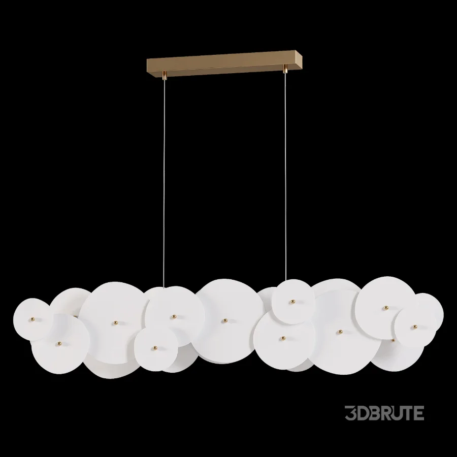 Amara Ceramic Linear Chandelier Image 5