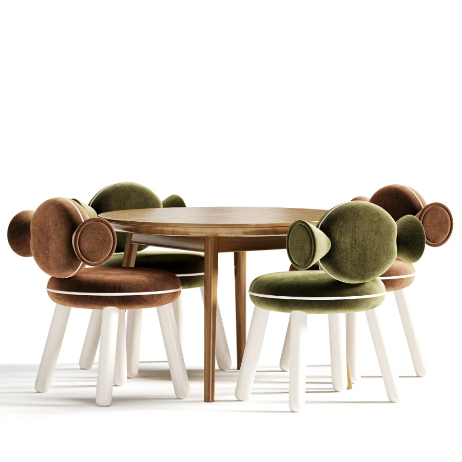 Детский стол и стулья Bonbon Chair By Circu Image 3