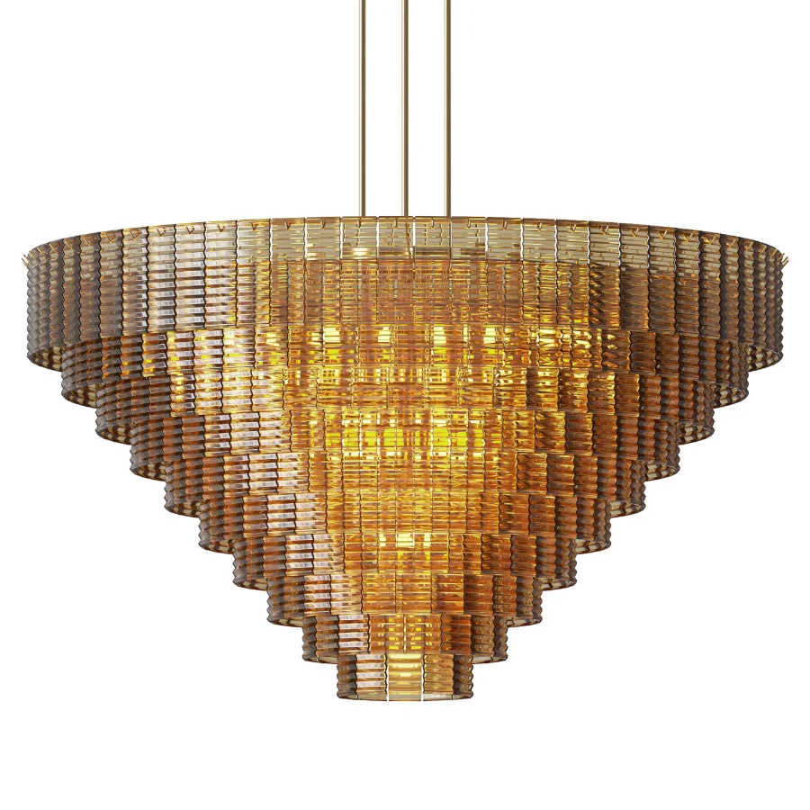 Sirene Smoke Glass Round Chandelier 65 Image 2