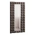 Modern Fabric Upholstered Full Length Floor Mirror 14 - Thumbnail 4