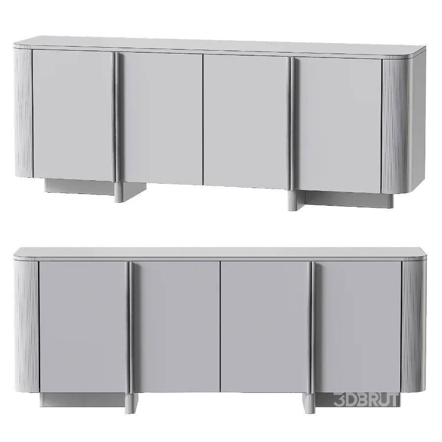 Sideboard Oak Wood Liam Room Image 5