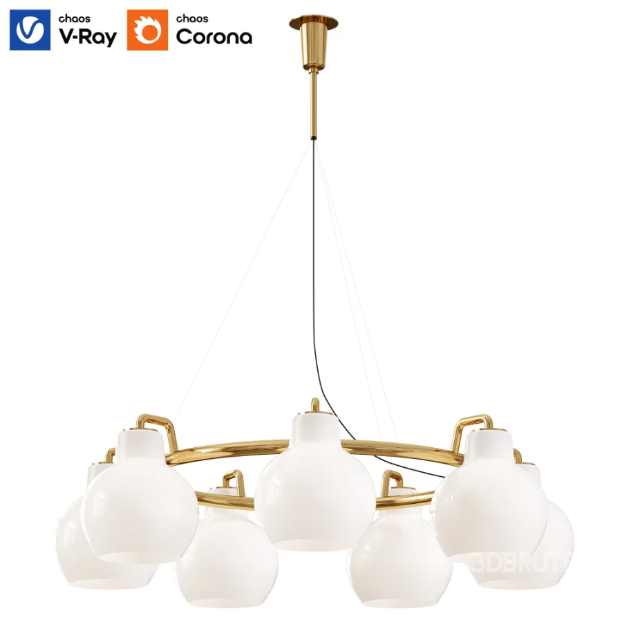 Vl Ring Crown Chandelier By Louis Poulsen Image 1