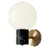 Vesper 1 Light Satin Brass Black Wall Sconce - Thumbnail 2