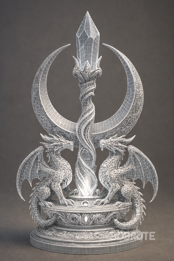 Twin Dragon Crystal Image 1