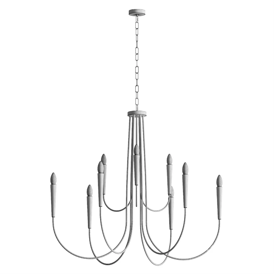Otho 9 Light Oversize Candle Style Classic Chandelier Image 4