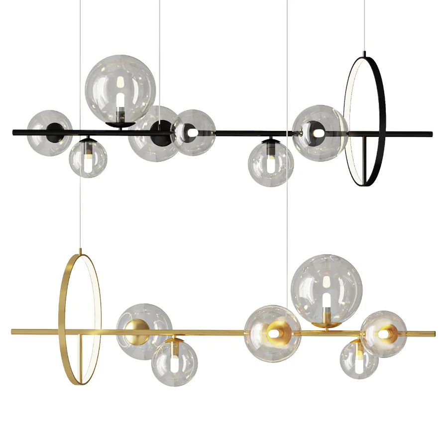 Ankur Ariel Modern LED Ring Chandelier Image 1