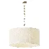 Dumora Iron Linen Drum Pendant - Thumbnail 1