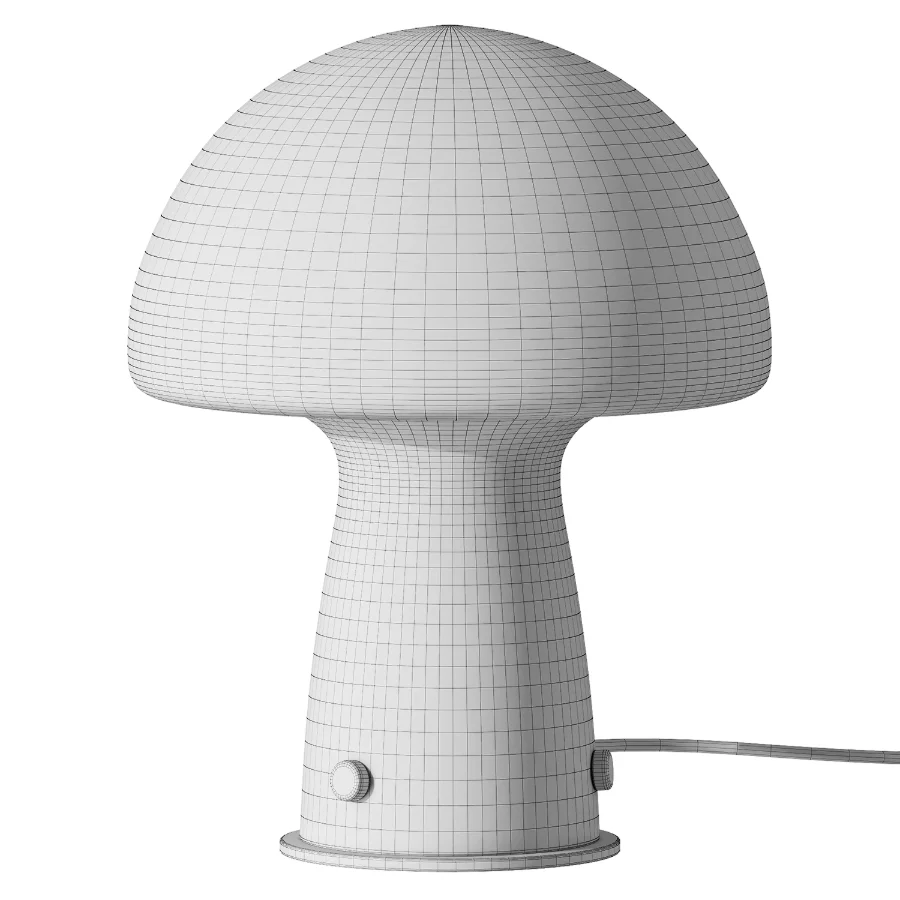 Danish Orange Glass Table Lamp Image 4