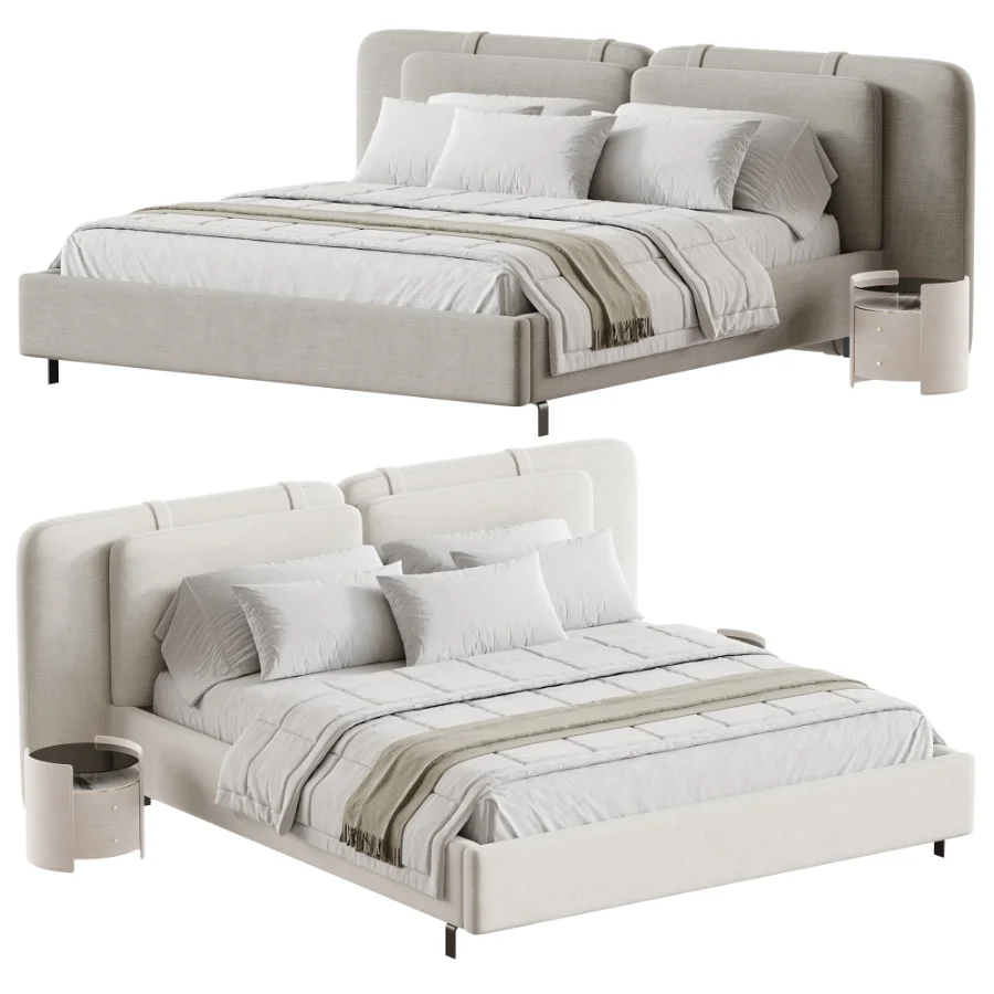 Minotti Tatlin Soft Bed Image 1