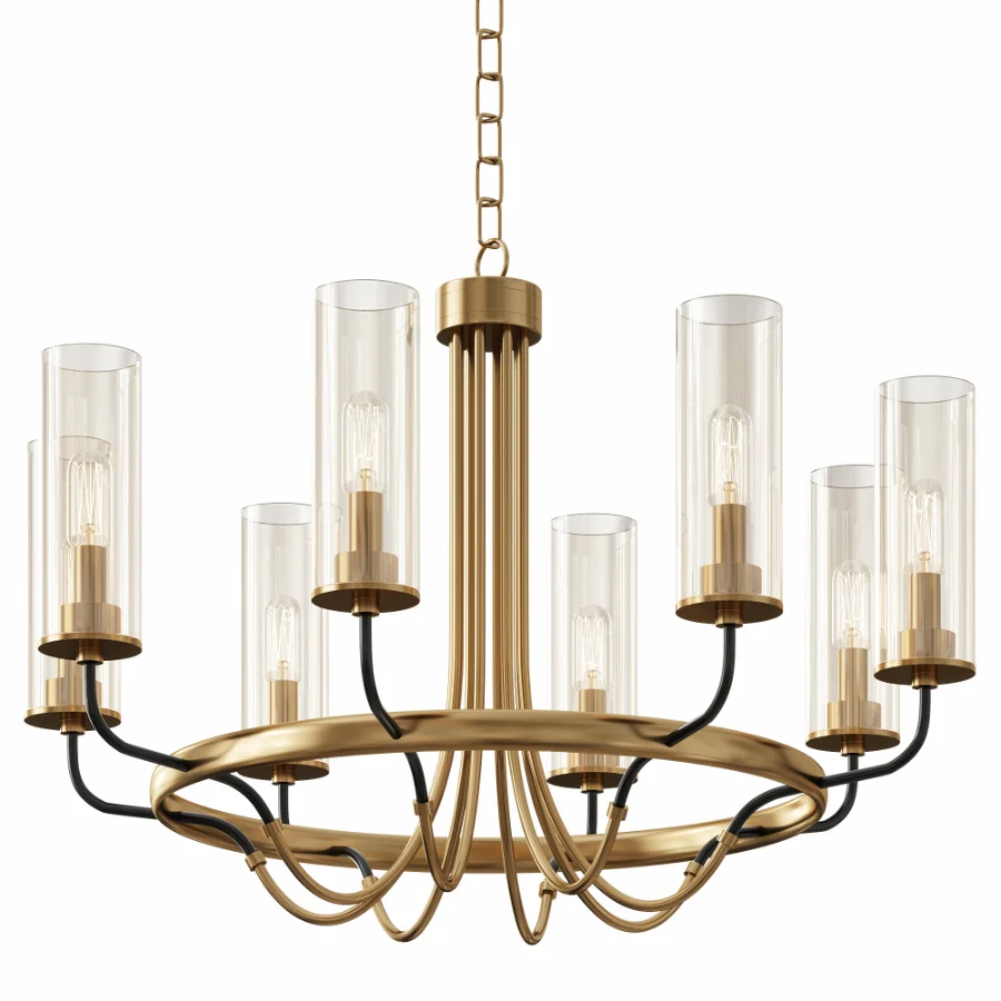 Elegant Modern Gold Chandelier By Staunton Henry Image 6