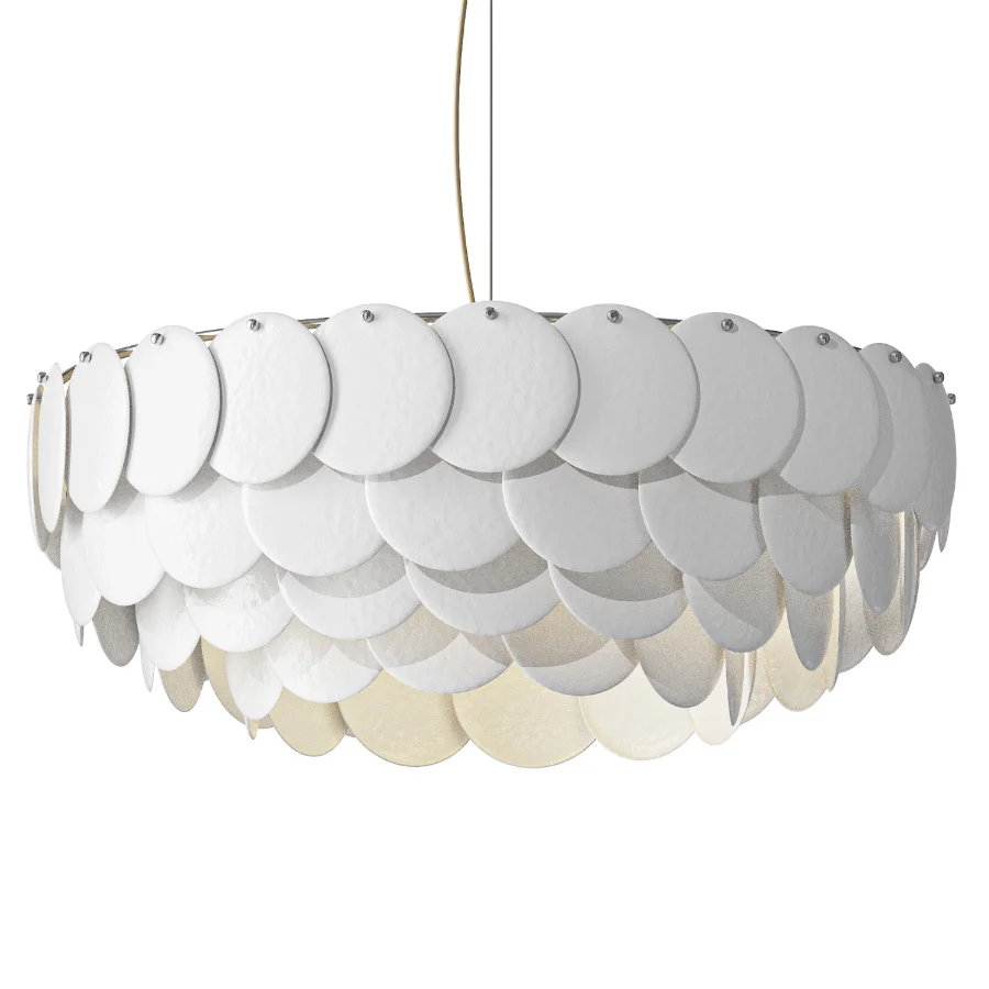 White Lottie Chandelier Image 1