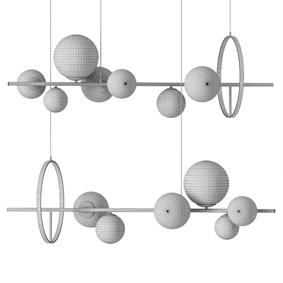 Ankur Ariel Modern LED Ring Chandelier Image 5