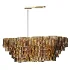 Sirene Smoke Glass Rectangular Chandelier 59 - Thumbnail 1
