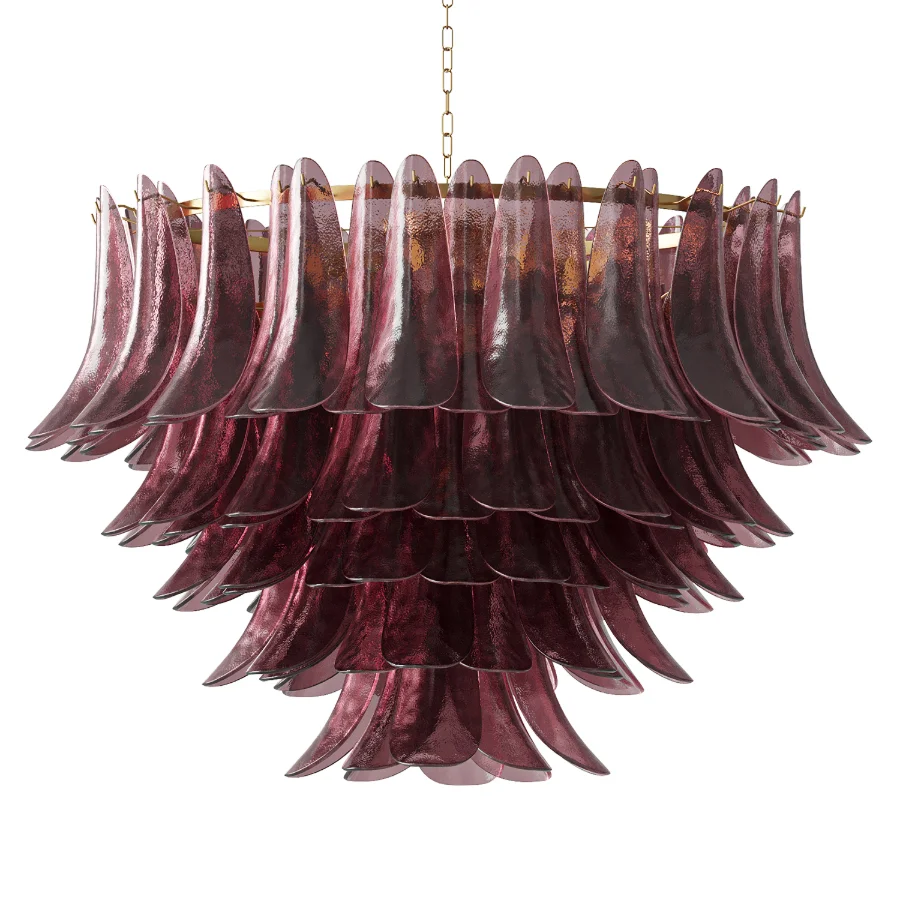 Large Modern Italian Murano Chandelier Palma EL151 Image 1