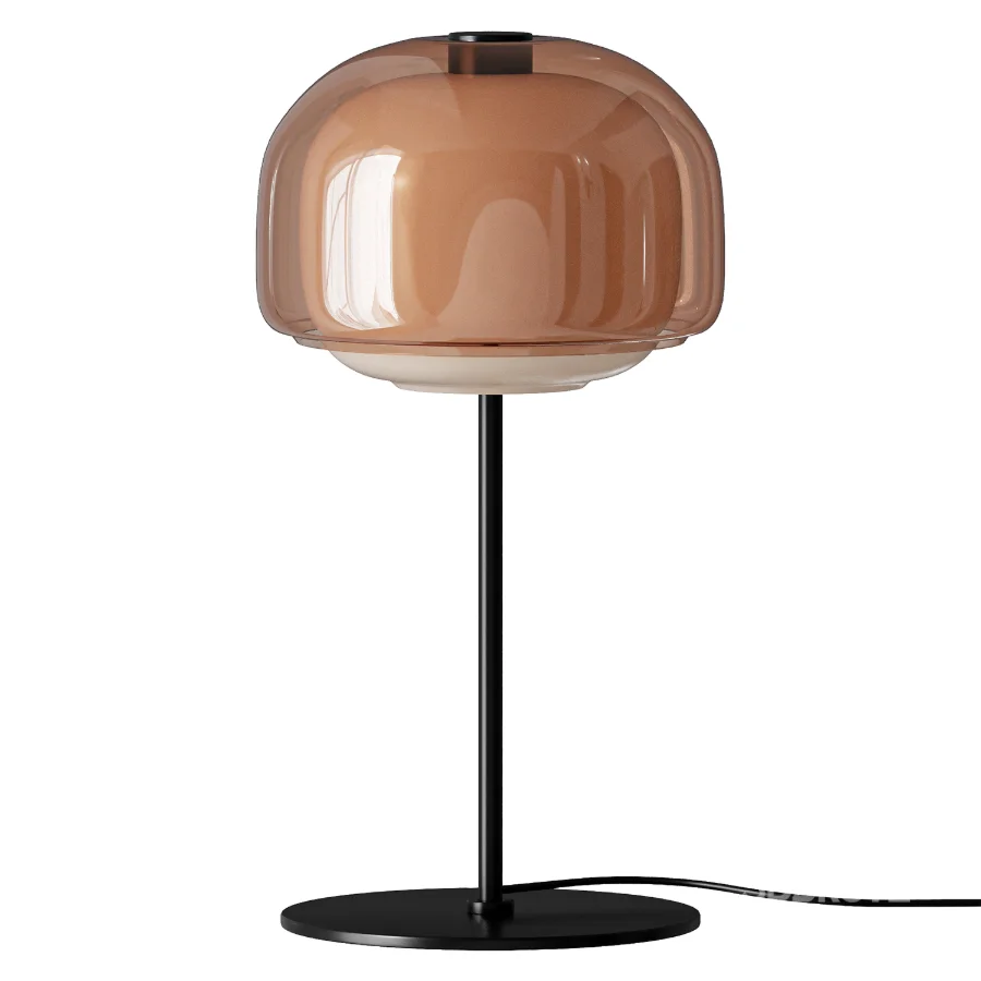 Elvrynor Nordic Colorful Glass Table Lamp Image 1