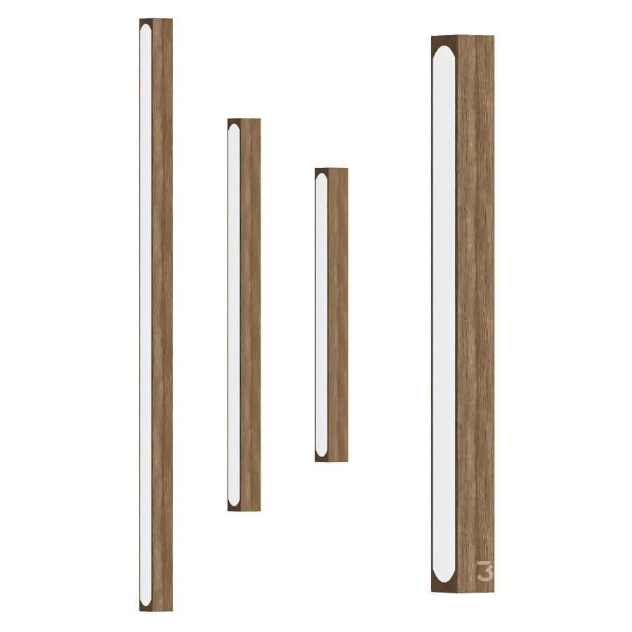 Arlo Linear Wood Plug in Wall Light Image 1